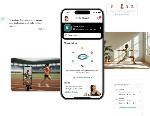 AI motion analysis of a runner on a track